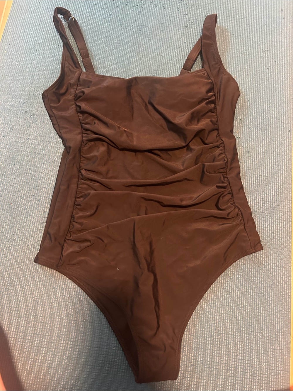 Black One-Piece Swimsuit - Classic Ruched Design